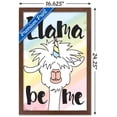 thumbnail image 3 of Inspiring Llama - Llama be me Wall Poster, 14.725" x 22.375", Framed, 3 of 3
