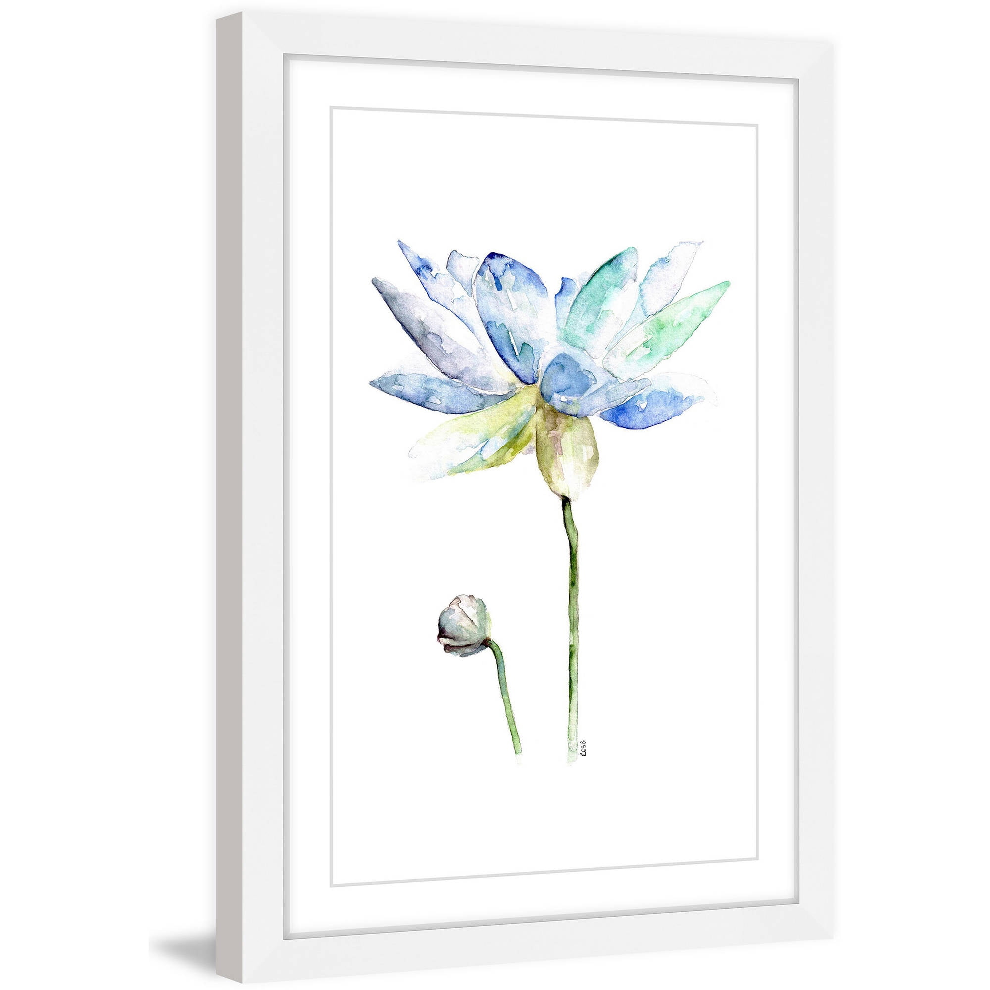 Marmont Hill "Lotus" by Rachel Byler Framed Painting Print
