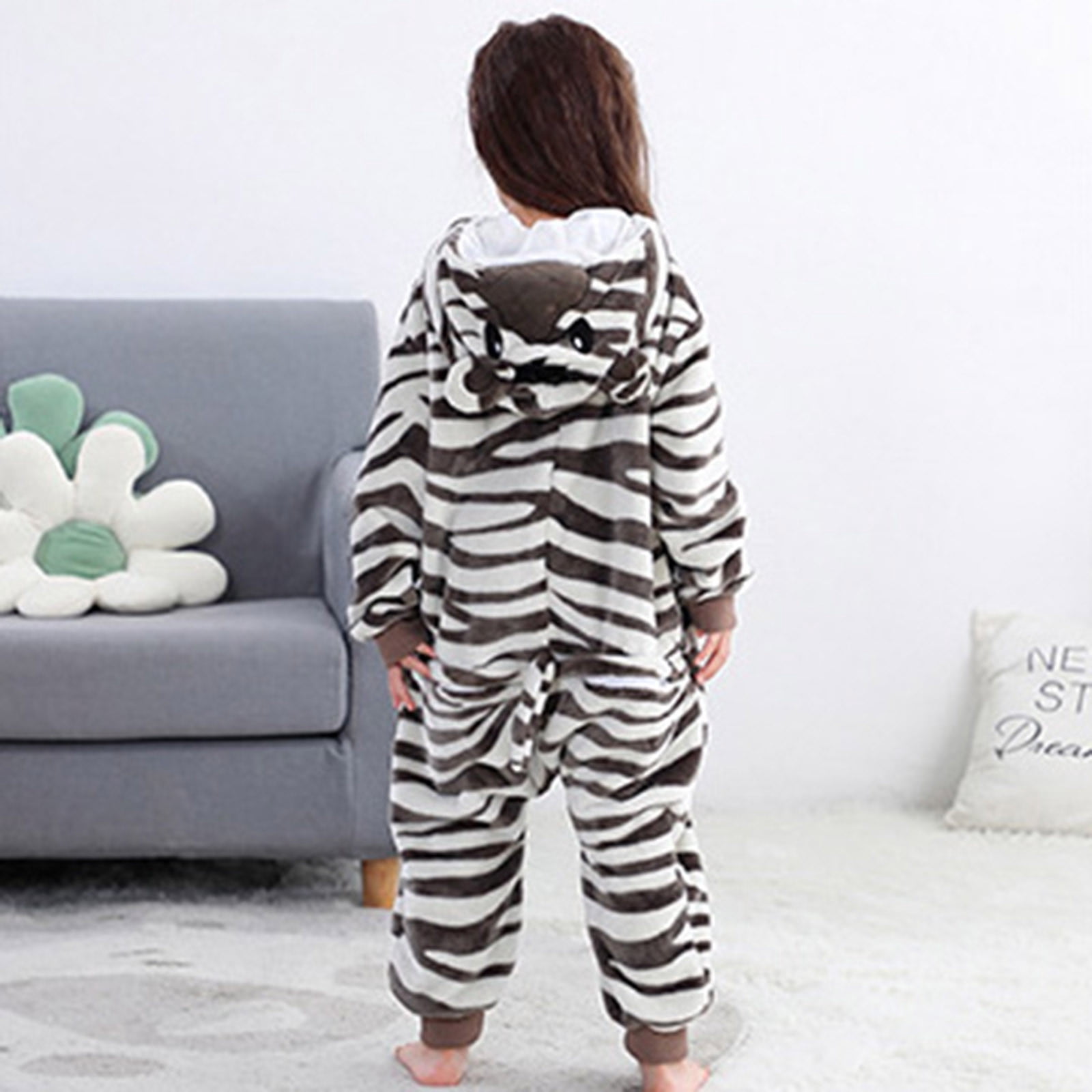 CUZIBR Baby Boys Girls Rabbit Animal Winter Romper Jumpsuit Oneise One-Pieces Hoodie Long Sleeve Sets Outfits Leisure Dailywear For Toddler,White,7-8 Years