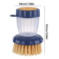 thumbnail image 3 of Kokovifyves Cleaning Supplies Automatic Liquid Pot Washing Brushes Push-Type Dishwashing Brush Cleaning Brush Household Cleaning Tools Kitchen Accessories,Short Sisal Eco-Friendlydish Brush, 3 of 5