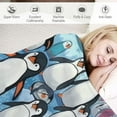 thumbnail image 3 of HENGT  Penguin Gifts Blanket,Penguin Blanket Throw,Penguin Gifts for Women Men Kids,Penguin Lover Gifts,Penguin Gifts for Penguin Lovers,Warm Soft Cozy Plush Penguin Blanket for Bed Couch, 3 of 6