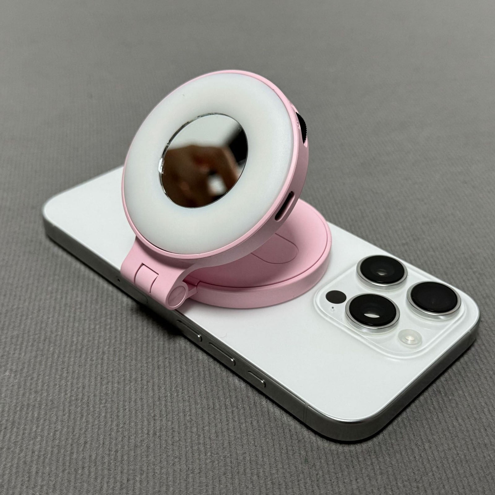 Acirculate Beauty Selfie Light Foldable Phone Fill Lamp with Stand Rotating 360 Portable for Photography Videos