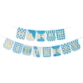 thumbnail image 1 of Billuyoard 1 Uds. Conjunto de tarjeta de papel azul de 16,4 pies decoraciones de feliz cumpleaños cartel de feliz cumpleaños para fiesta de Kits de decoración para fiestas Azul 16.4 pies, 1 of 6