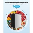thumbnail image 4 of VEVOR Mini Fridge 3.2 Cu.Ft Single Door Compact Small Refrigerator Stainless, 4 of 9