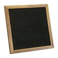 thumbnail image 2 of HBCY Creations 10"x10" Felt Letter Board - Solid Wood Frame - Torched Brown - Black Felt - 389 PP Letters Including Numbers, Symbols, Icons - Canvas Carrying Case, 2 of 11