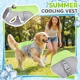 thumbnail image 2 of Heat Breathability Heat Dissipation Dog Cat Vest, Cooling Summer Harness for Pets, Breathable Anti-Heat Chest Strap, Green S, 2 of 6