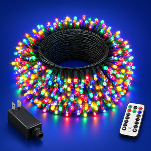 Multicolor 400 LED 131ft Outdoor Indoor String Fairy Lights for Holiday Decor