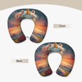 thumbnail image 3 of Disketp Starry Sky Cute Horse Travel Pillow Memory Foam Neck Pillow Support Pillow for Camping, Sleeping Rest Cushion Airplane Pillow, 3 of 8