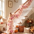 thumbnail image 5 of Pumpkin Maple Leaf Vine, Thanksgiving Fall Garland Decoration, Artificial Hanging Rattan, Halloween Harvest Festival Decor, Fireplace Wall Door Table Ornament, 5 of 6