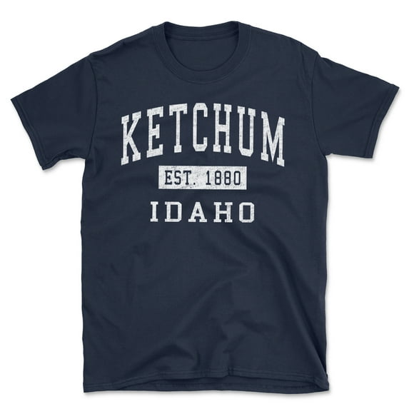 Ketchum Idaho Classic Established Men's Cotton T-Shirt