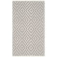 thumbnail image 3 of SAFAVIEH Montauk Kimberlyn Geometric Diamond Cotton Area Rug, Grey/Ivory, 5' x 8', 3 of 9