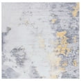 thumbnail image 3 of SAFAVIEH Tacoma Eliot Traditional Machine Washable Area Rug, Grey/Gold, 6' x 6' Square, 3 of 14