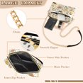 thumbnail image 3 of FORMRS Women Crossbody Purse with Chain Strap Vegan Leather Shoulder Handbag, Beige Birds Floral, 3 of 7