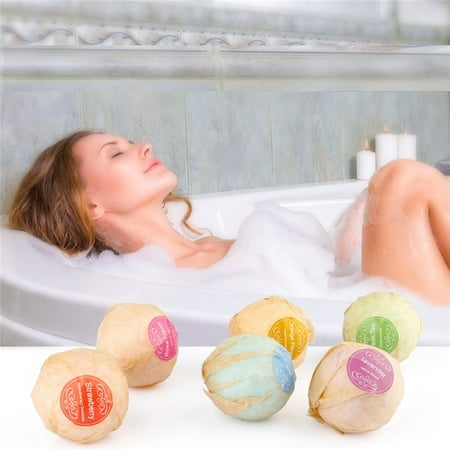 Essential Oils Bath Salt - Organic Bath Bombs Bubble Bath Salts Ball Essential Oil Handmade SPA Stress