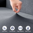 thumbnail image 3 of Subrtex 1 Piece Stretch Jacquard Couch Cover, Sofa Slipcover for 3 Cushion Couch, Machine Washable Furniture Protector (Sofa, Gray), 3 of 8