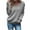 Gray, variant on Women's Long Sleeve V Neck Pullover Tops Oversized Chunky Knitted Loose Jumper Sweaters