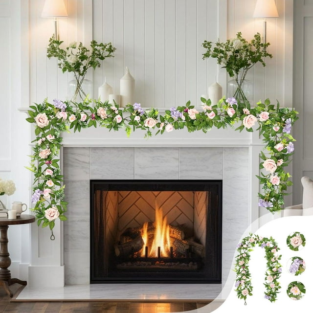 EGNMCR Home Decor, Room Decor, Wall Decor Artificial Peony Vines Christmas Greenerys Wedding Photography Prop Home Dining Table Decor Artificial Rattan Plasti c Peony Rattans