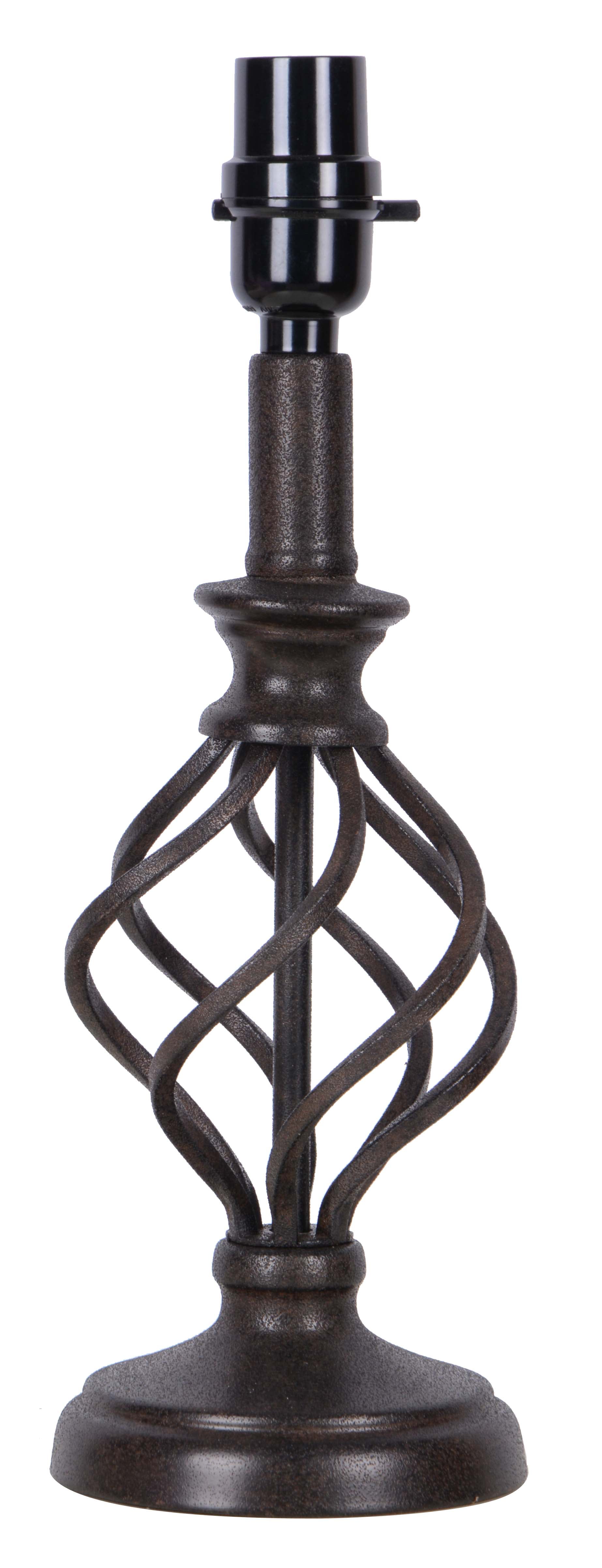 Better Homes & Gardens Metal Swirl Caged Accent Lamp Base, Bronze Finish