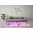 thumbnail image 3 of Ahgly Company Indoor Round Solid Pink Modern Area Rugs, 8' Round, 3 of 4