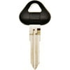 Hy-Ko 12005DA25 Key Blank with Rubber Head, 2.233 in L x 1.025 in W, Brass, Nickel Plated