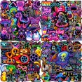thumbnail image 1 of Paquete de stickers Kedikamodi de 200 piezas, vinilo neón impermeable, 1 of 7