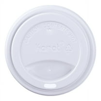 Karat 10-24 oz. Sipper Dome Lid - White (90mm) - 1,000 ct
