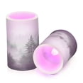 thumbnail image 7 of Yayeee Flameless Candles with Remote Flickering Battery Operated Multi Color Changing, Foggy Forest, 7 of 7