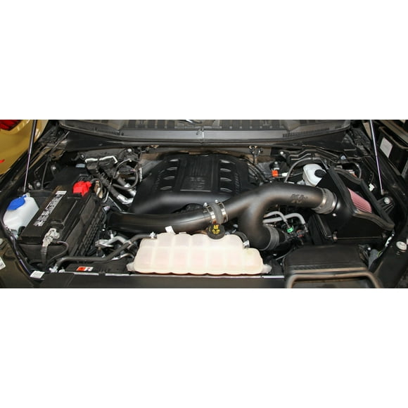 Filtres K & N pour Ford F-150 2015-2016 Entrée d'Air Froide 63-2592 63 Series AirCharger; Tube en Plastique Noir; Filtre Universel Rouge; avec Bouclier Thermique