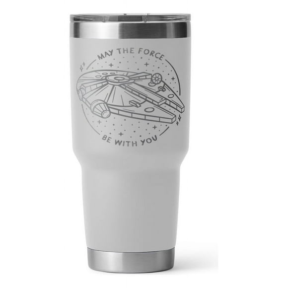 Vaso Térmico Acero inoxidable Star wars halcon 30oz Blanco