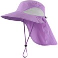 thumbnail image 3 of Dalrosia  Wide Brim Sun Hat with Neck Flap for Women Men Hiking Fishing Gardening Hat Waterproof with UV Sun Protection, 3 of 8