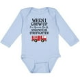 thumbnail image 3 of Inktastic Firefighter Volunteer Fireman Boys Long Sleeve Baby Bodysuit, 3 of 5