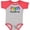 Heather and Red, variant on Inktastic Merry Christmas Rainbow Holiday Lights Boys or Girls Baby Bodysuit
