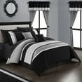thumbnail image 6 of Katrein 20 Piece Comforter Set Color Block Geometric Embroidered Bed in a Bag Bedding, 6 of 10