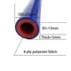 thumbnail image 3 of Manguera calefactora de silicona Bekelan, 13 mm x 3 m, azul, alta temperatura, 3 of 4