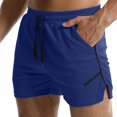 thumbnail image 3 of JoveMarine Men's Quick Dry Mesh Training Pants Breathable Running Shorts for Fitness and Sports Thin Casual Summer Pants Royal Blue S, 3 of 6