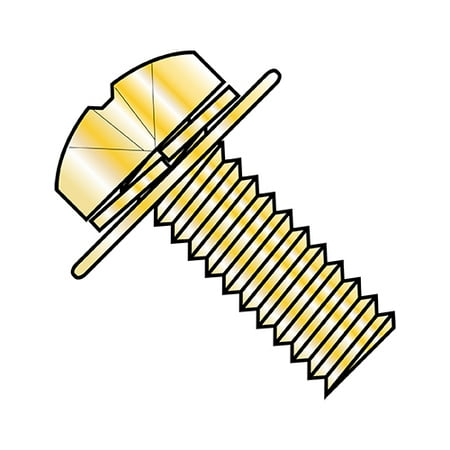 

M5X18W10 JIS B1188 Phil Pan Split Washer Flat Washer Sems M/S Zinc Yellow (Pack Qty 1 000) BC-369633