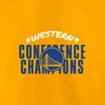 thumbnail image 4 of Men's Fanatics Gold Golden State Warriors 2022 Western Conference Champions Balanced Attack Roster T-Shirt, 4 of 5