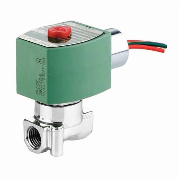 Redhat Solenoid Valve,SS,NC,Air, Inert Gas 8262H006