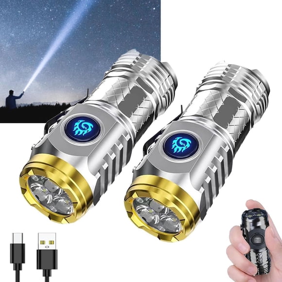 Linterna HABOHUSE, monstruo alemán de tres ojos, mini LED, recargable