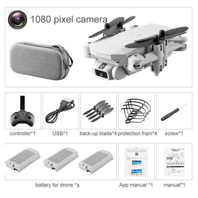 XYRC 2023 nuevo Mini Drone 4K 1080P HD Cámara WiFi Fpv presión de aire mantenimiento de altitud negro y gris plegable Quadcopter RC Dron juguete Tan Jianjun unisex