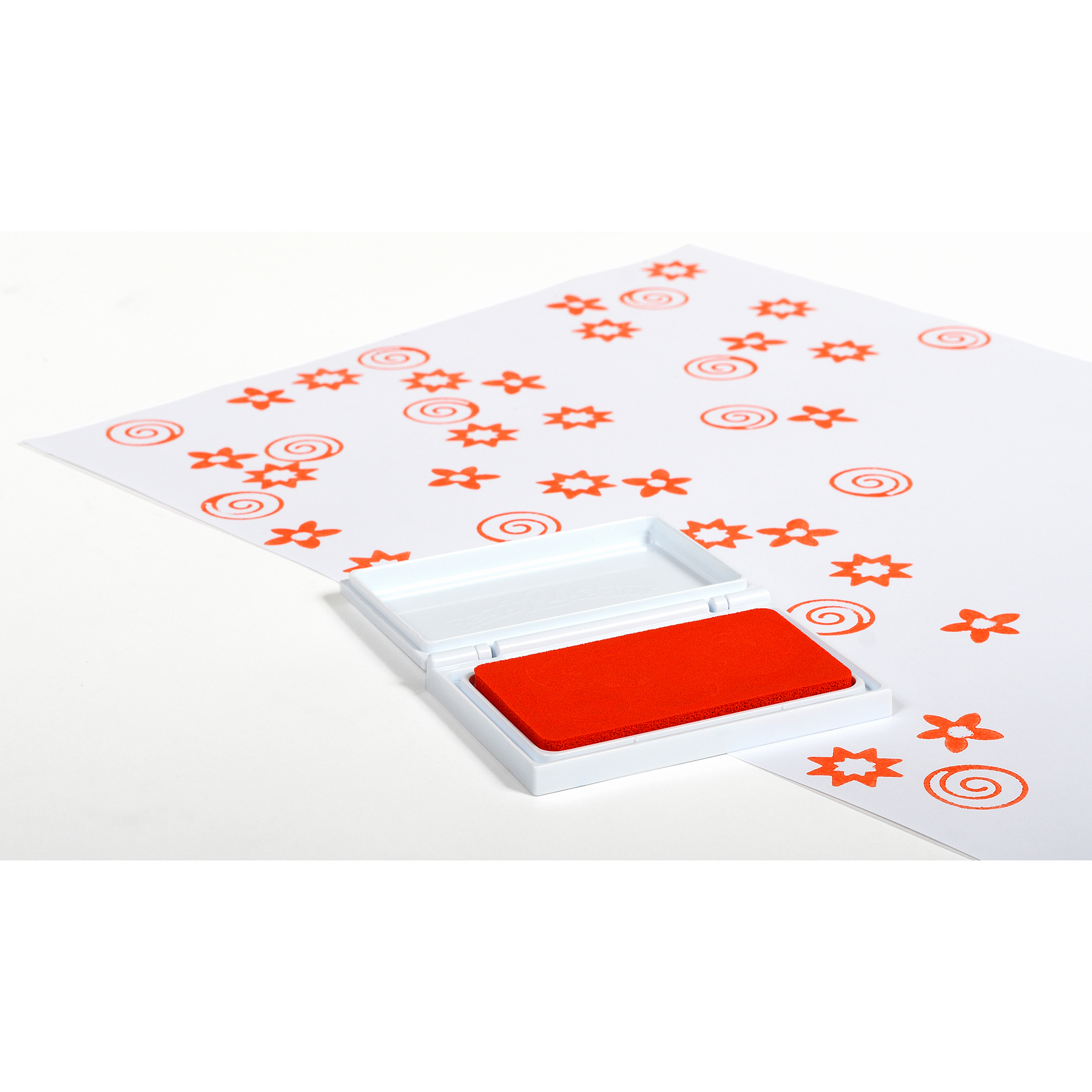 READY 2 LEARN Washable Stamp Pad - Orange - Pack of 6