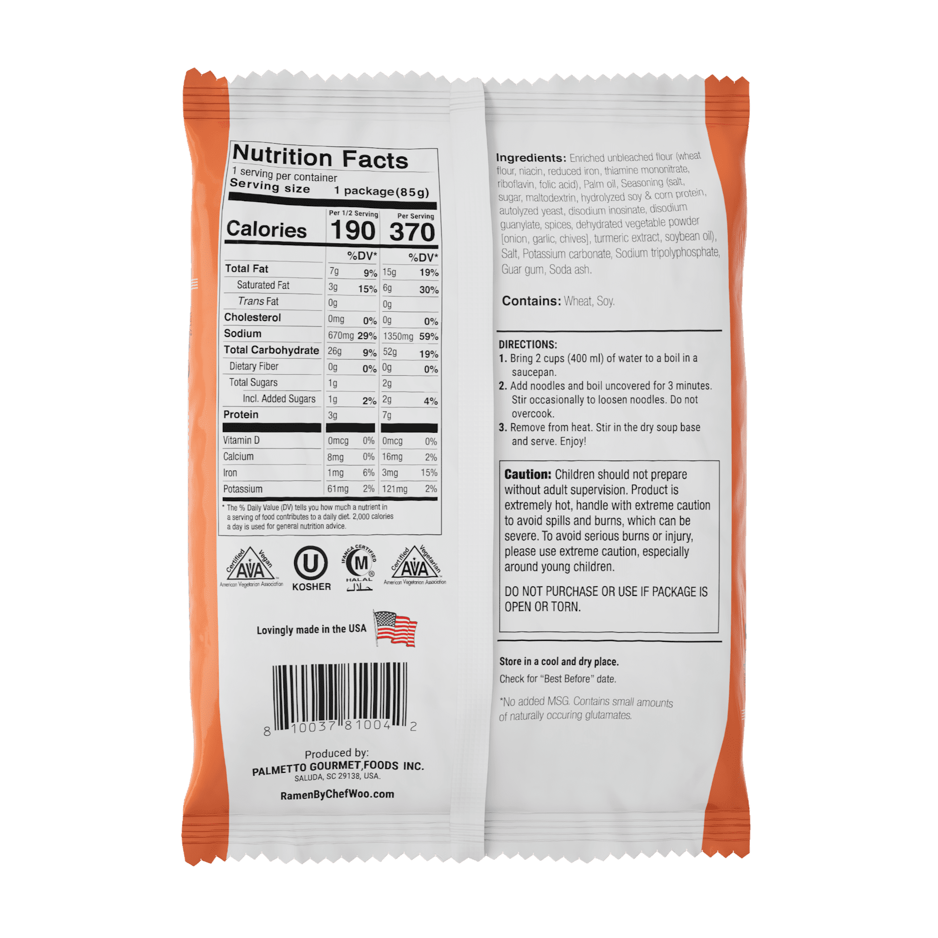 Ramen Express Chicken Flavor Ramen Noodles, Vegan, Halal, Kosher, 3 oz Pouch, Pack of 12