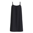 thumbnail image 1 of Ropa Playa Ocean Pacific para Mujer Vestido Sin Mangas con Elástico en Escote y Tirante Delgado Negro Talla EG, 1 of 4