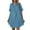 Blue Denim Dress Savings, variant on OSFVNOXV Jean Dress for Women Summer Denim Mini Dress Casual V-Neck Short Sleeve Lapel Blouse Loose Fit Swing Flowy Shift Beach Sundress
