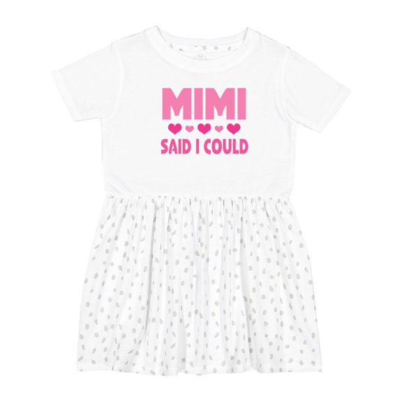 Inktastic Mimi Said Could Funny Granddaughter Girls Toddler Dress