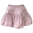 thumbnail image 2 of DHFJKG Dress Girls Elastic Waist Dresses With 3D Bow Hem Design For Daily Wear Age 2-14 Spring Summer Fall Solid Color Stylish Sundress, 2 of 9