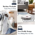 thumbnail image 3 of Wonnitar Boho Washable Area Rug 5x7,Blue Large Living Room Rug,Non-Slip Soft Rugs for Bedroom Aesthetic,Mid Century Modern Rainbow Nursery Throw Carpet for Boy Kids Room Office, 3 of 7
