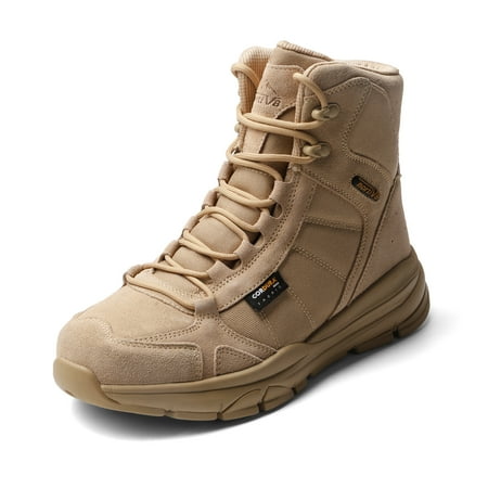 

Nortiv8 men s Lightweight Military Tactical Work Boots Outdoor Motorcycle Breathable Combat Boots SNMT222M SAND Size 10.5