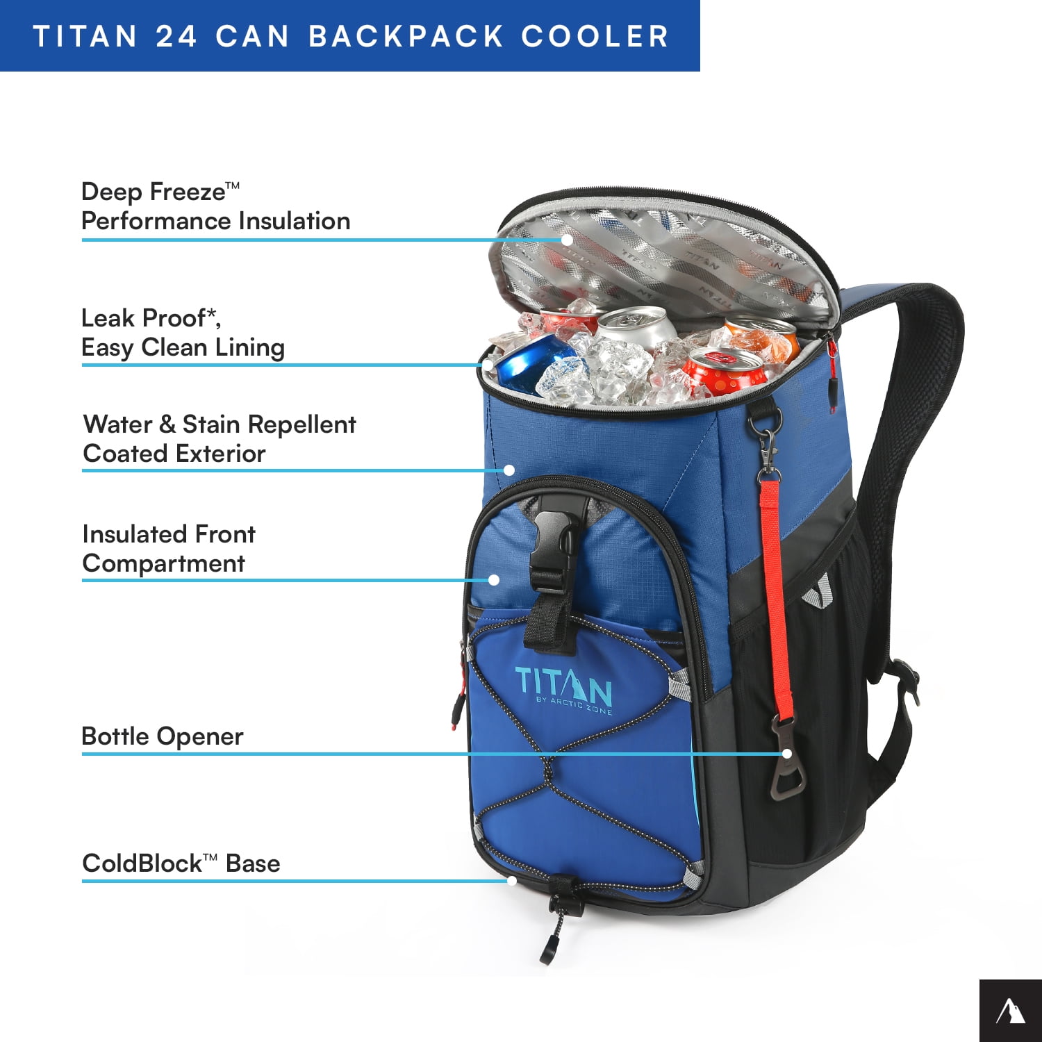Titan by Arctic Zone 24 Can, 16 Quart Backpack Kuwait Ubuy
