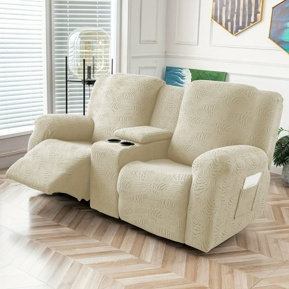 6pcs/set Stretch Leopard Pattern Recliner Slipcover - Washable and Durable Furniture Protector for Comfortable Sofa Covers - Home Decor Accessory